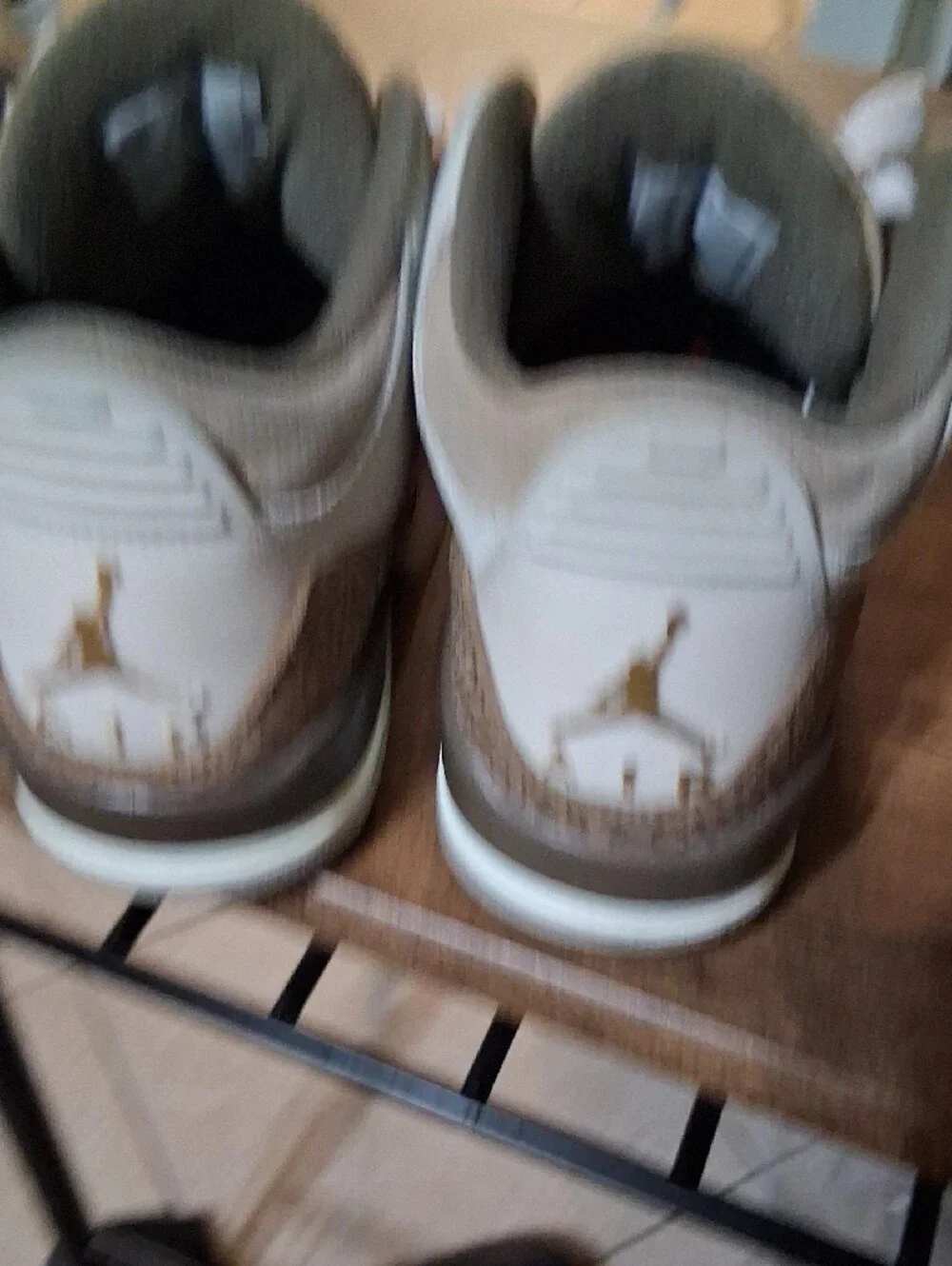 Jordan Retro Low Sneaker in Light Taupe and Brown